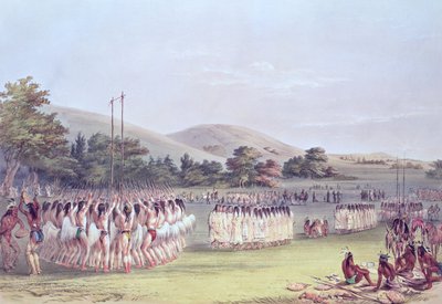 Danse de jeu de balle Choctaw, 1834-35 - George Catlin